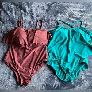 Two XL swimming suits - $15 total